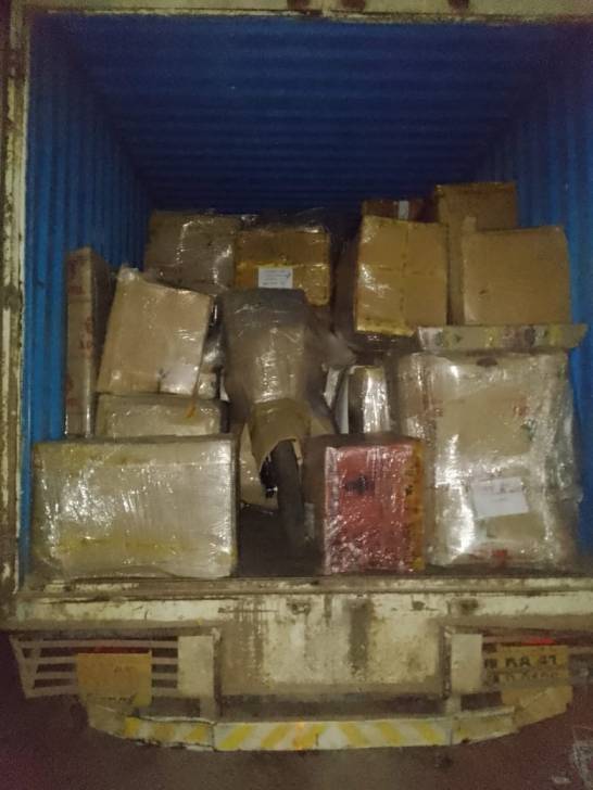 Packers and Movers Chennai to Kochi — Real Truck Loading with Packed Goods and Two-Wheeler