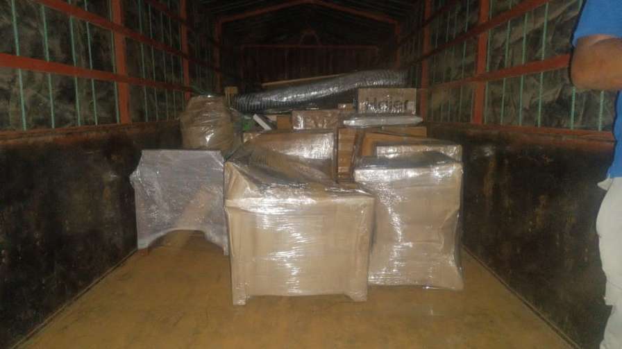 Packers and Movers Chennai to Mangalore Real Container Loading and Stacking